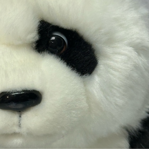 FOA Schwarz PANDA Bear Plush Stuffed Animal Realistic 10 in. Sitting - Picture 8 of 14
